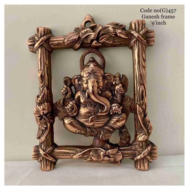 Baby Ganesha Black Metal Idol – 7 Inch | Symbol of Joy, Wisdom & Auspicious Beginnings Detail View 2