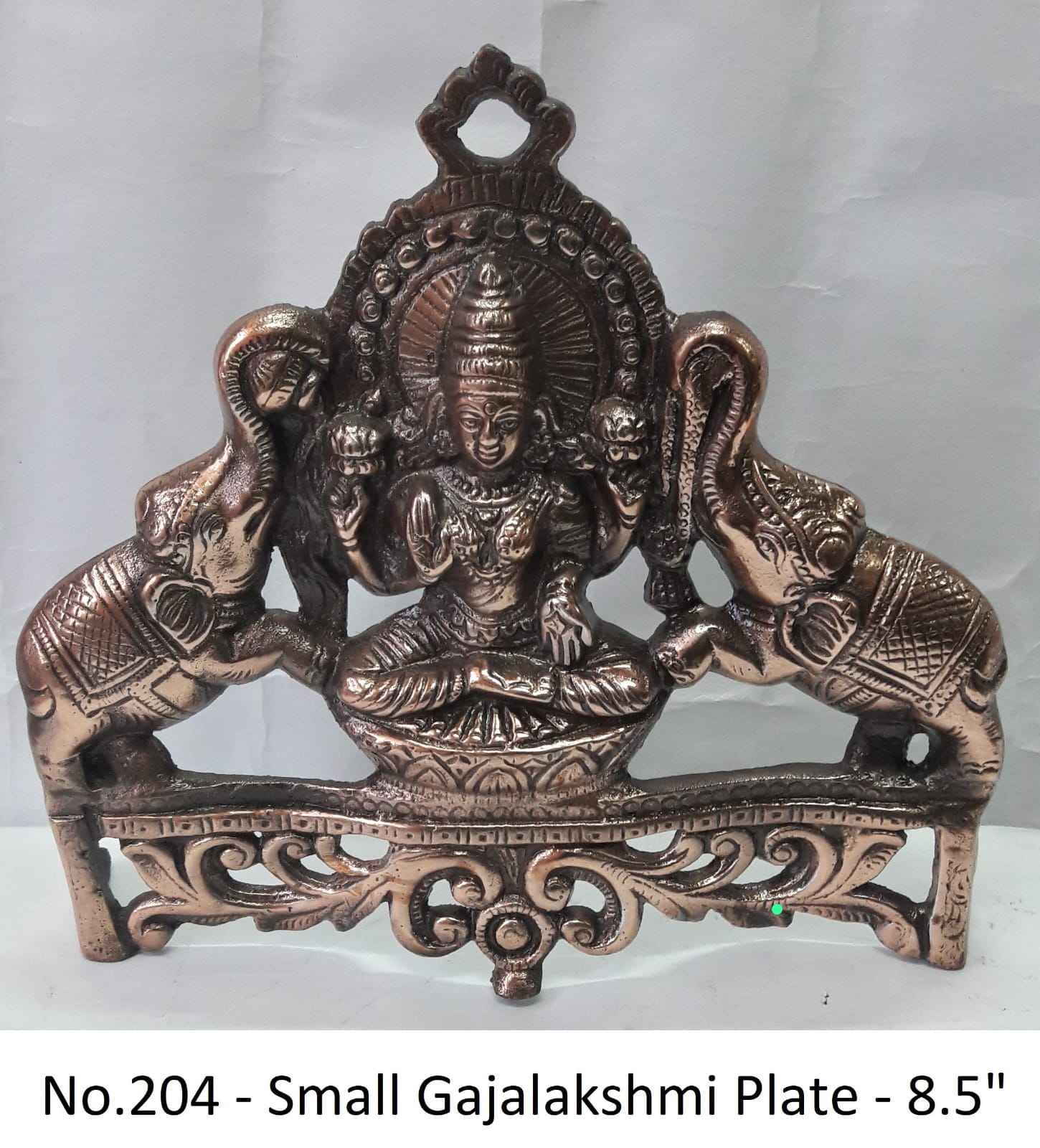 Gajalakshmi Wall Plaque – 8.5 Inch | Goddess of Wealth, Prosperity & Good Fortune Detail View 1
