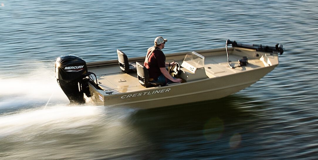 Crestliner 1660 Retriever SC aluminium side console boat