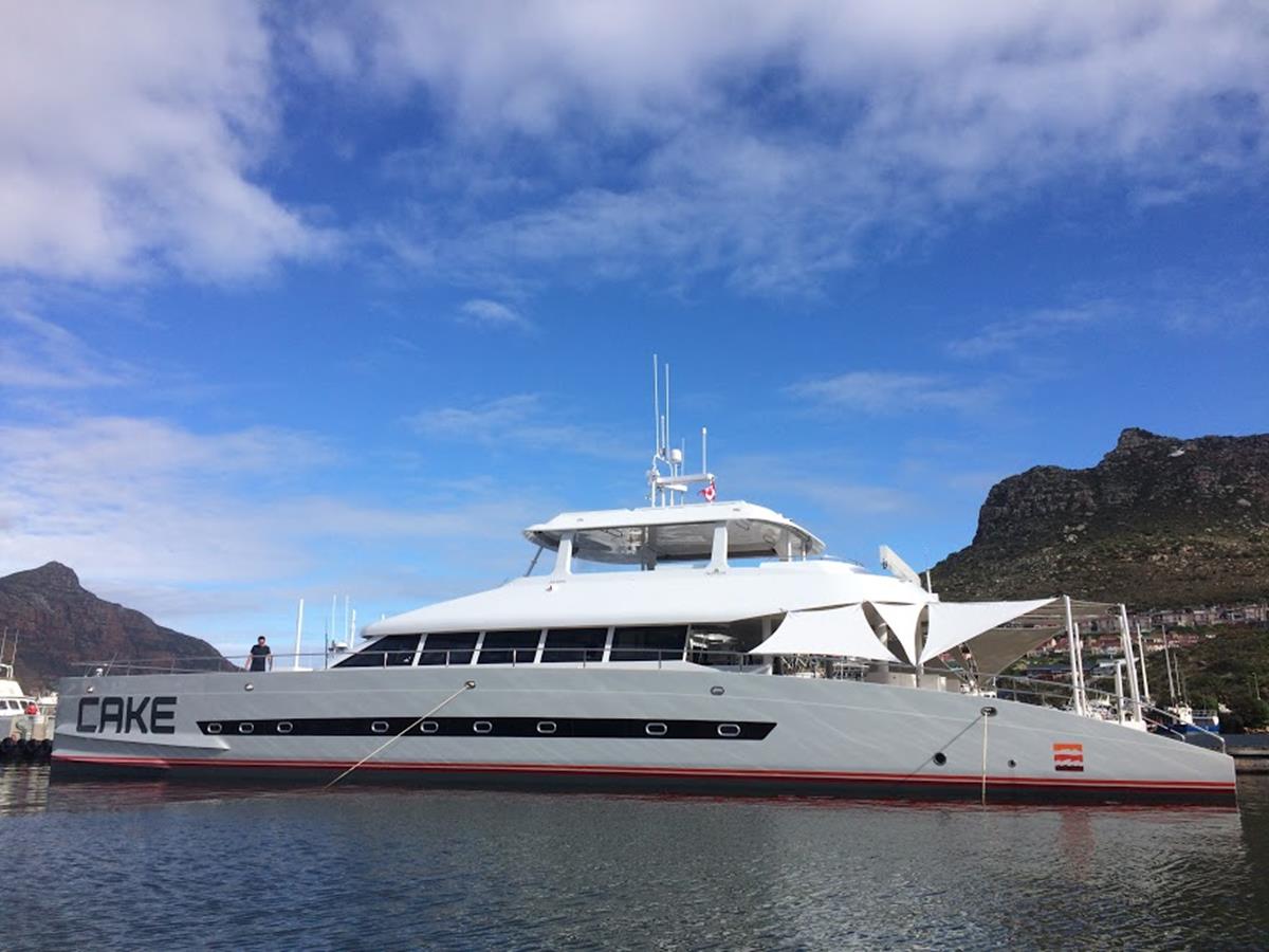 2016 Two Oceans 800E Power Catamaran II Cake