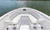Bertram 28CC wraparound bow seating with cushions and speakers