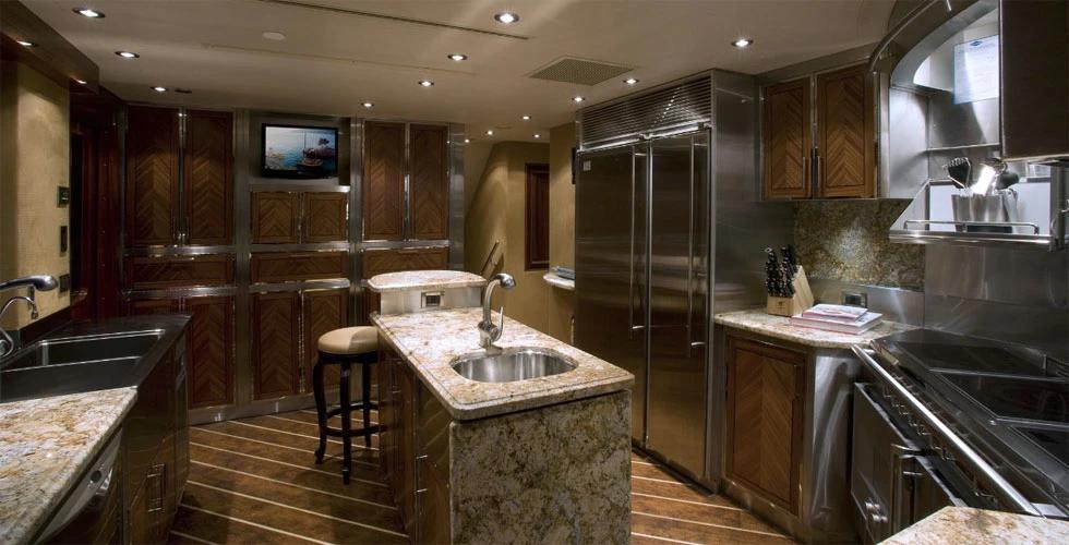Westport 130 motor yacht underway