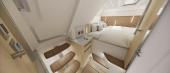 Aquila 35 Sport private cabin with queen berth