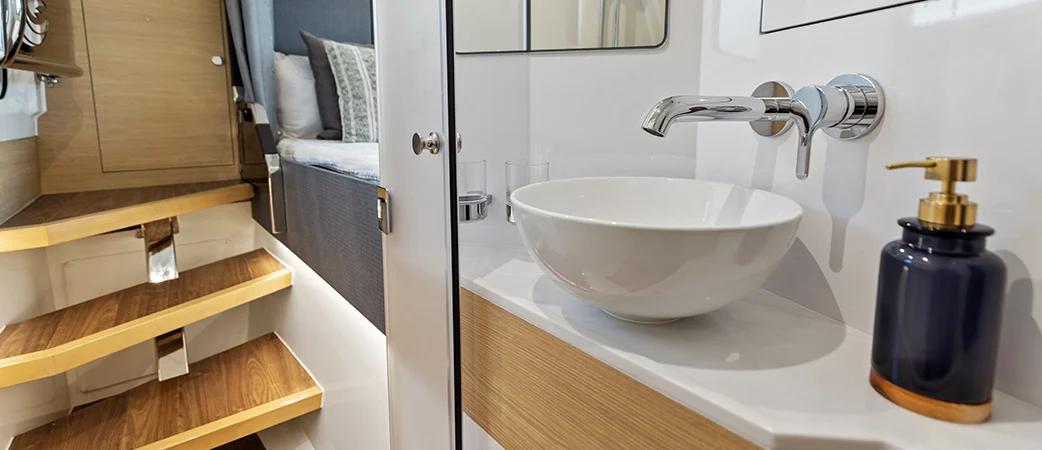 Aquila 47 Molokai head with vessel sink