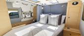 Aquila 47 Molokai cabin with queen-size island berth