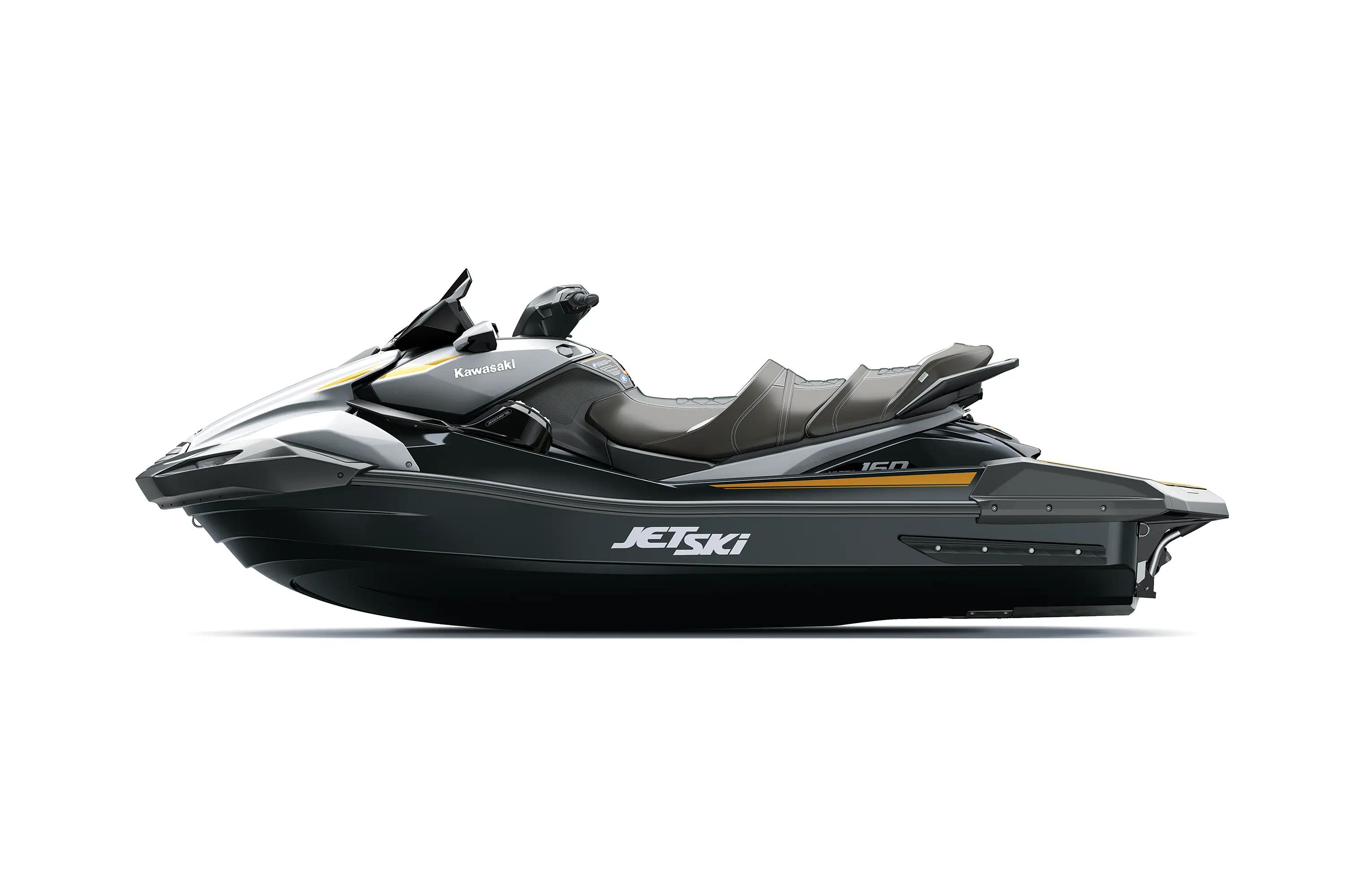 Kawasaki Jet Ski Ultra 160LX in profile, studio background
