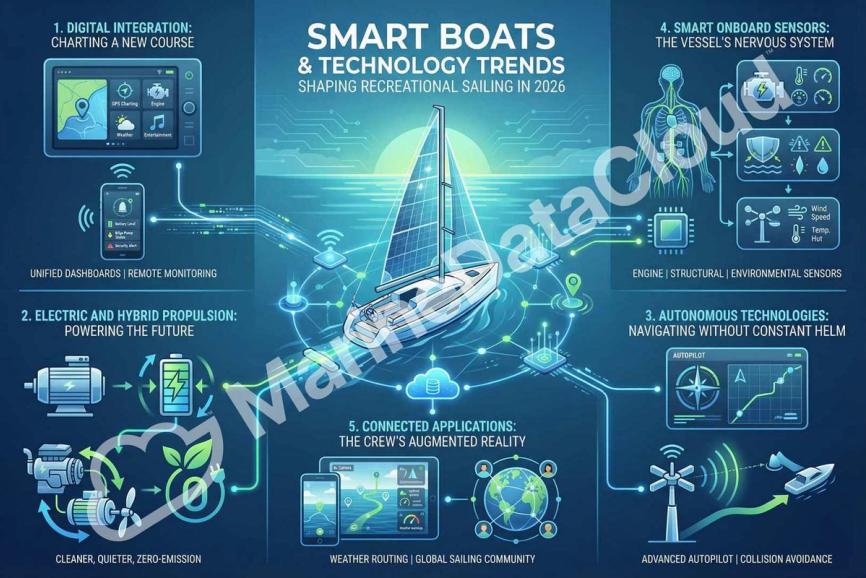 Smart Boats & Tech Trends Shaping Recreational Sailing