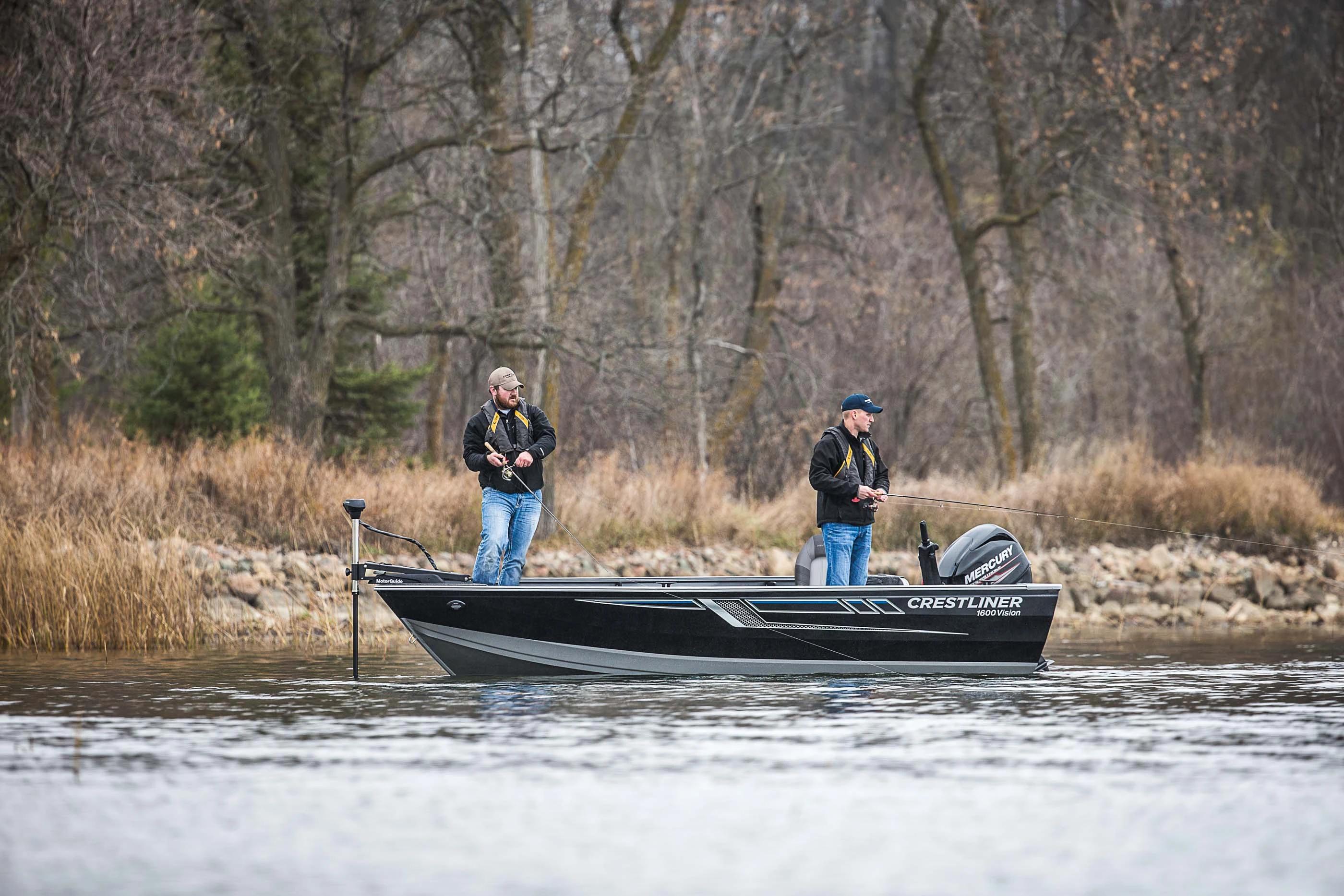 Crestliner 1600 Vision Tiller aluminium fishing boat