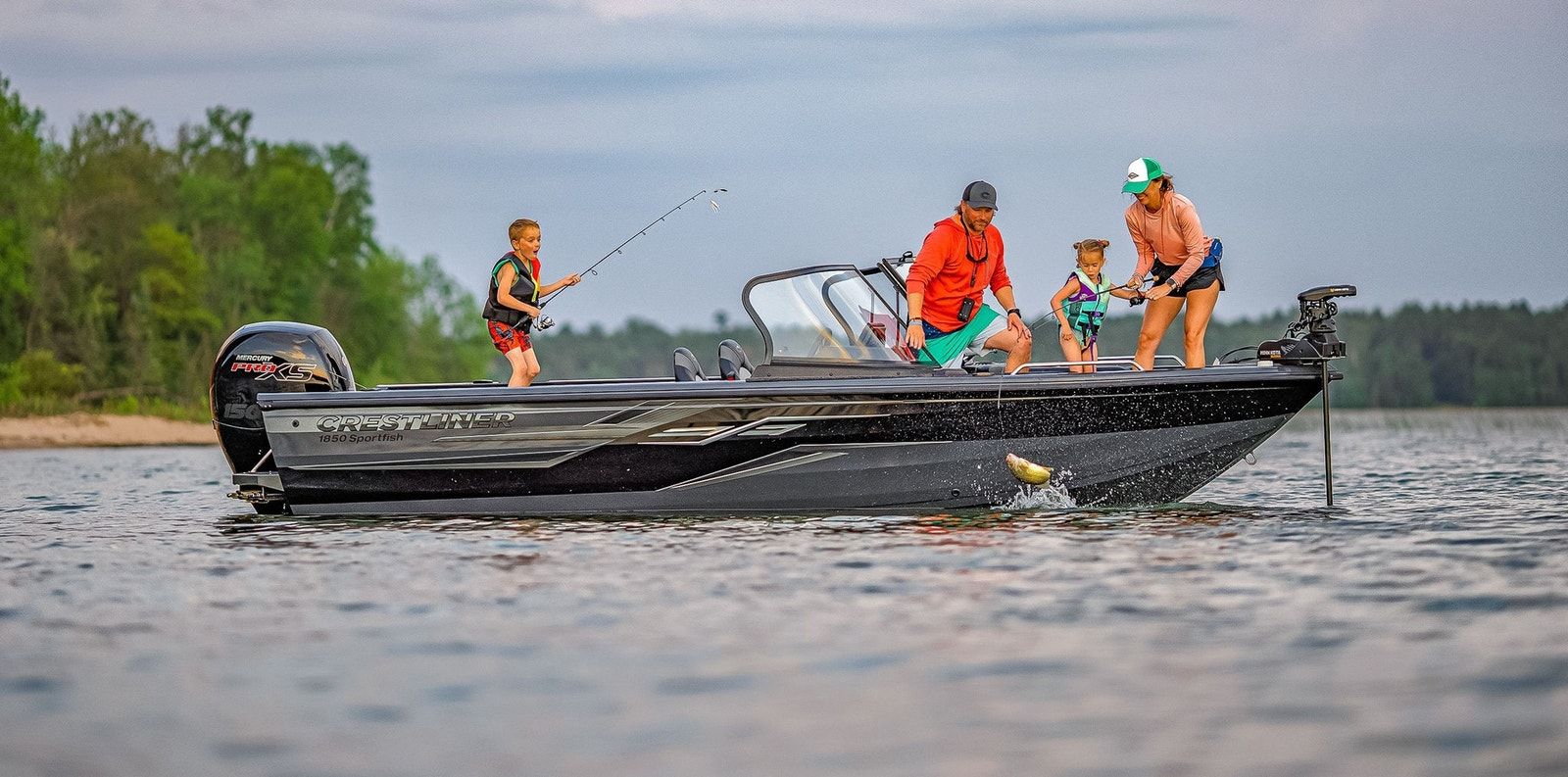 Crestliner 1850 Sportfish aluminium fish-and-ski boat
