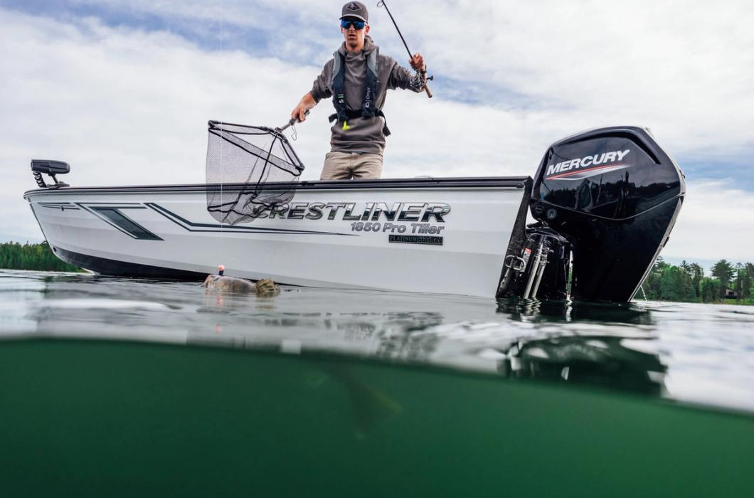 Crestliner 1850 Pro Tiller aluminium Deep-V tiller fishing boat