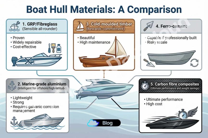 Fibreglass, Aluminium, Wood or Steel? A Captain's Guide to Boat-Building Materials