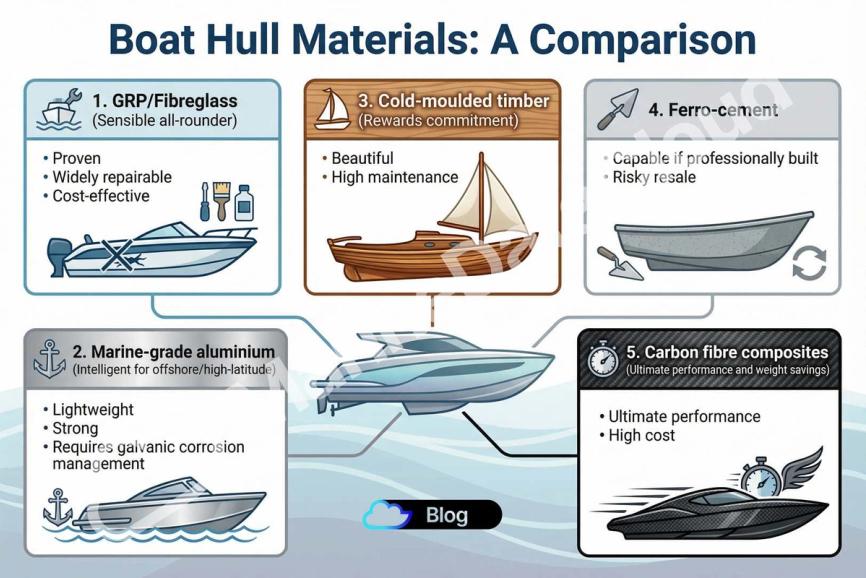 Fibreglass, Aluminium, Wood or Steel? A Captain's Guide to Boat-Building Materials