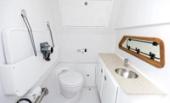 Bertram 28CC console head with toilet, vanity and sink