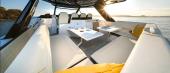 Aquila 35 Sport aft cockpit with U-shaped seating and summer galley