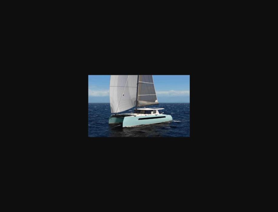 Balance 464 CC sailing catamaran under sail