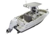 Crownline 210 CC from astern with T-top