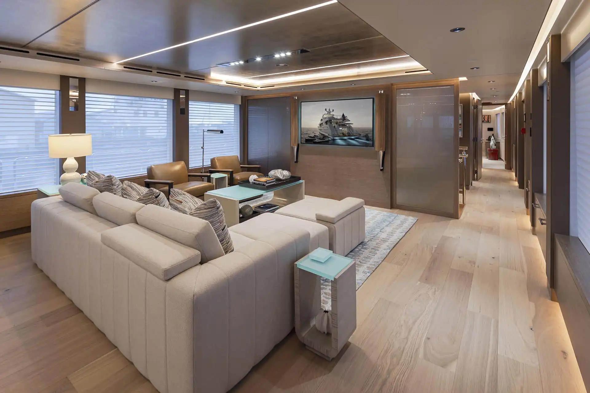 Salon interior of the Westport 117