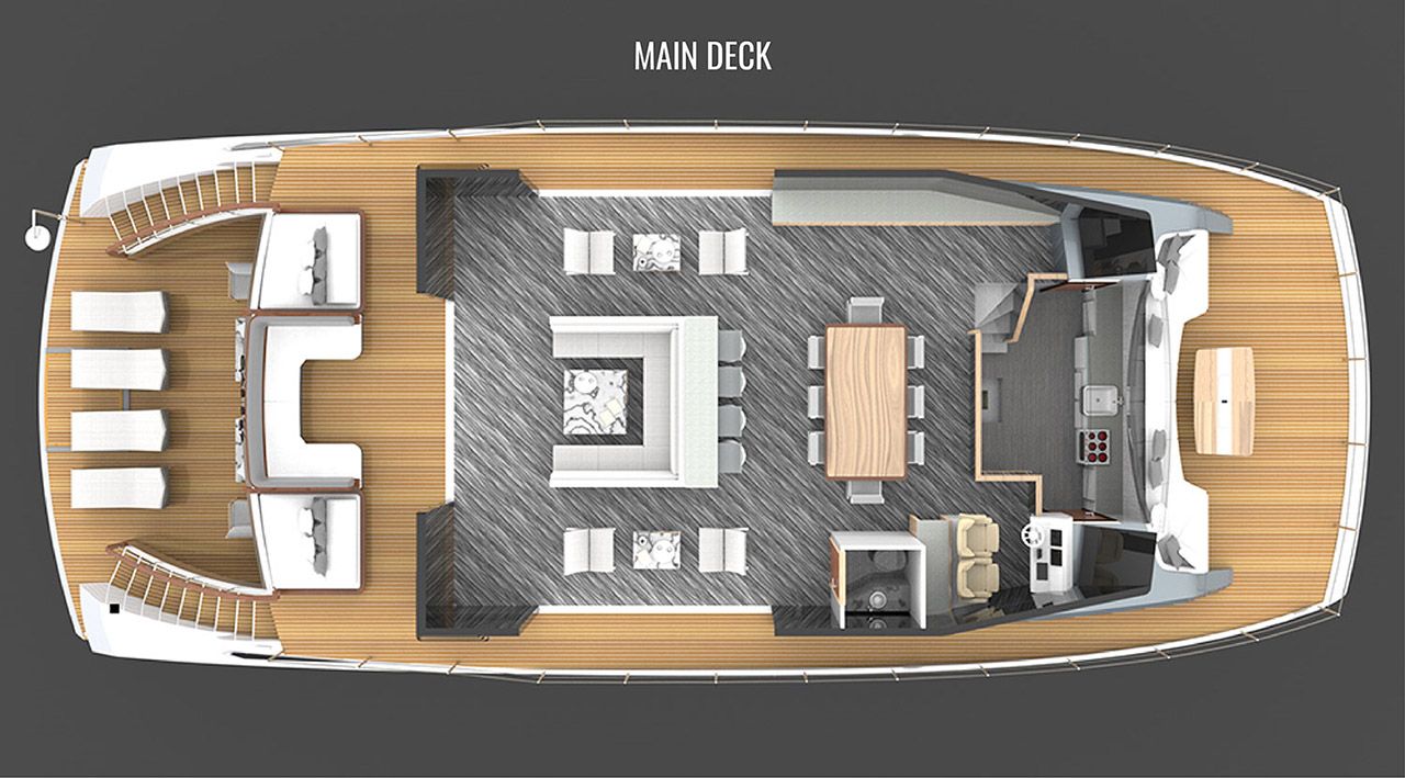 2021 Lazzara Yachts LPC 70