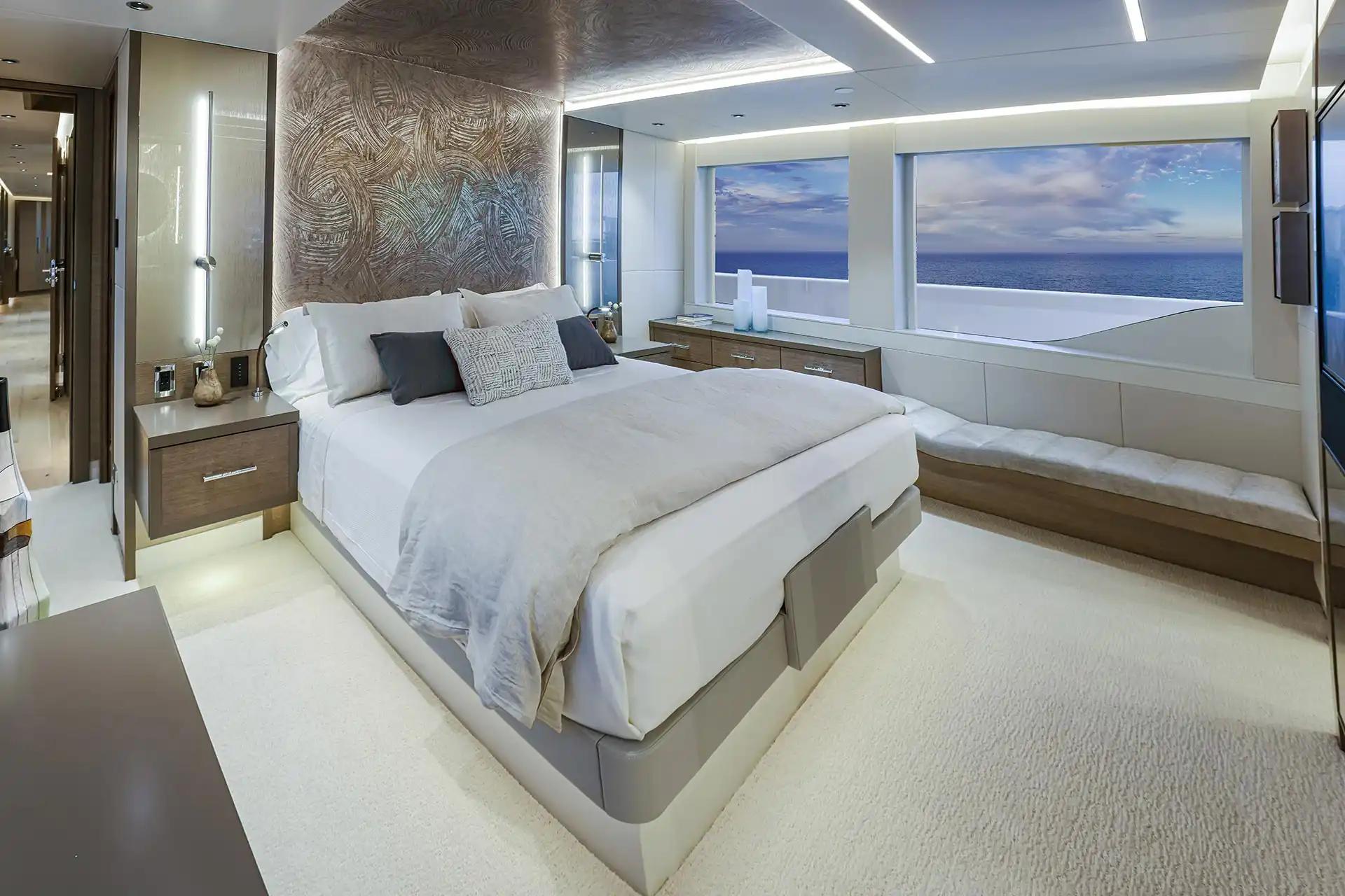Master stateroom of the Westport 117