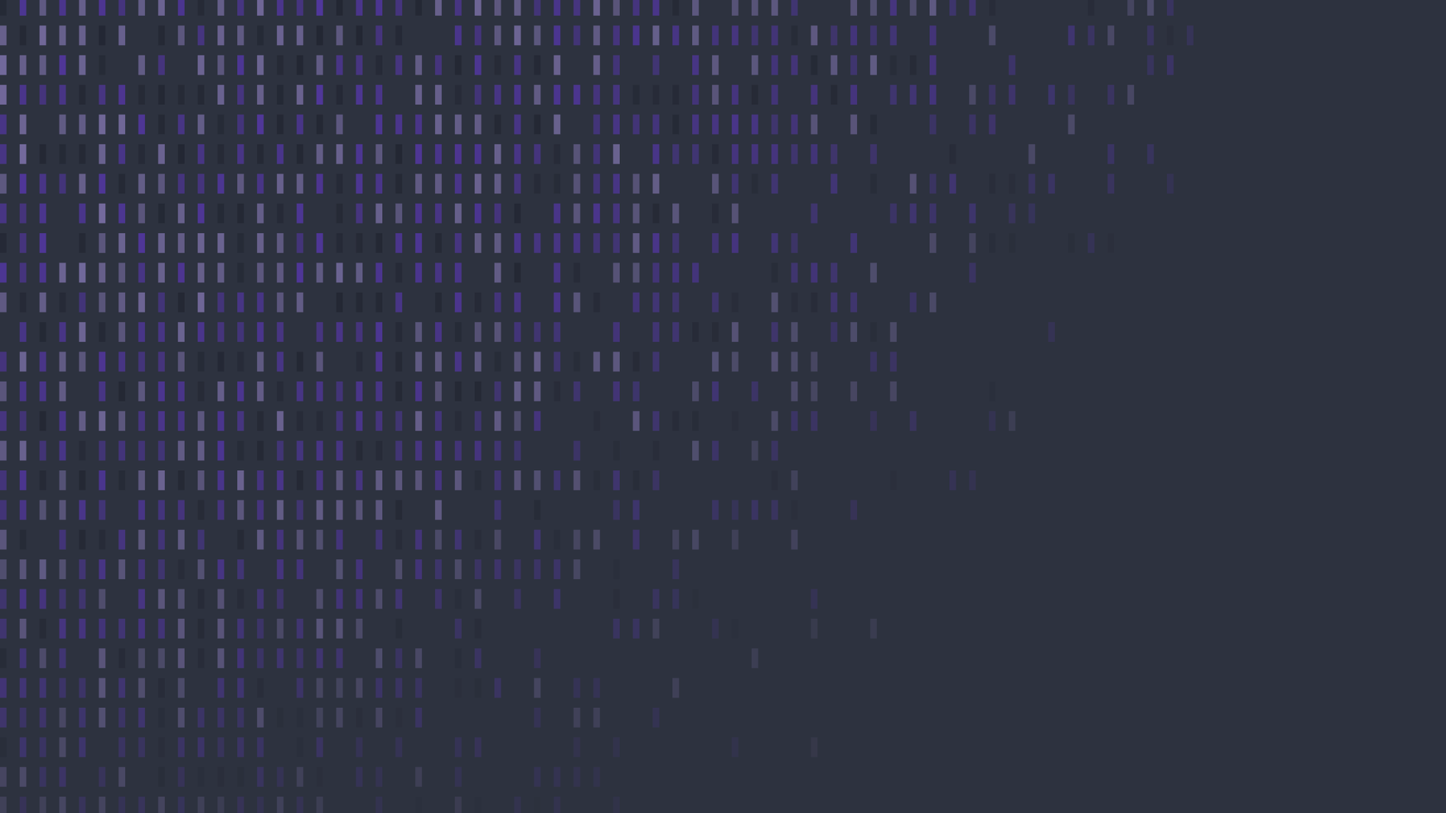 Abstract pattern of vertical dashes fading across a dark background