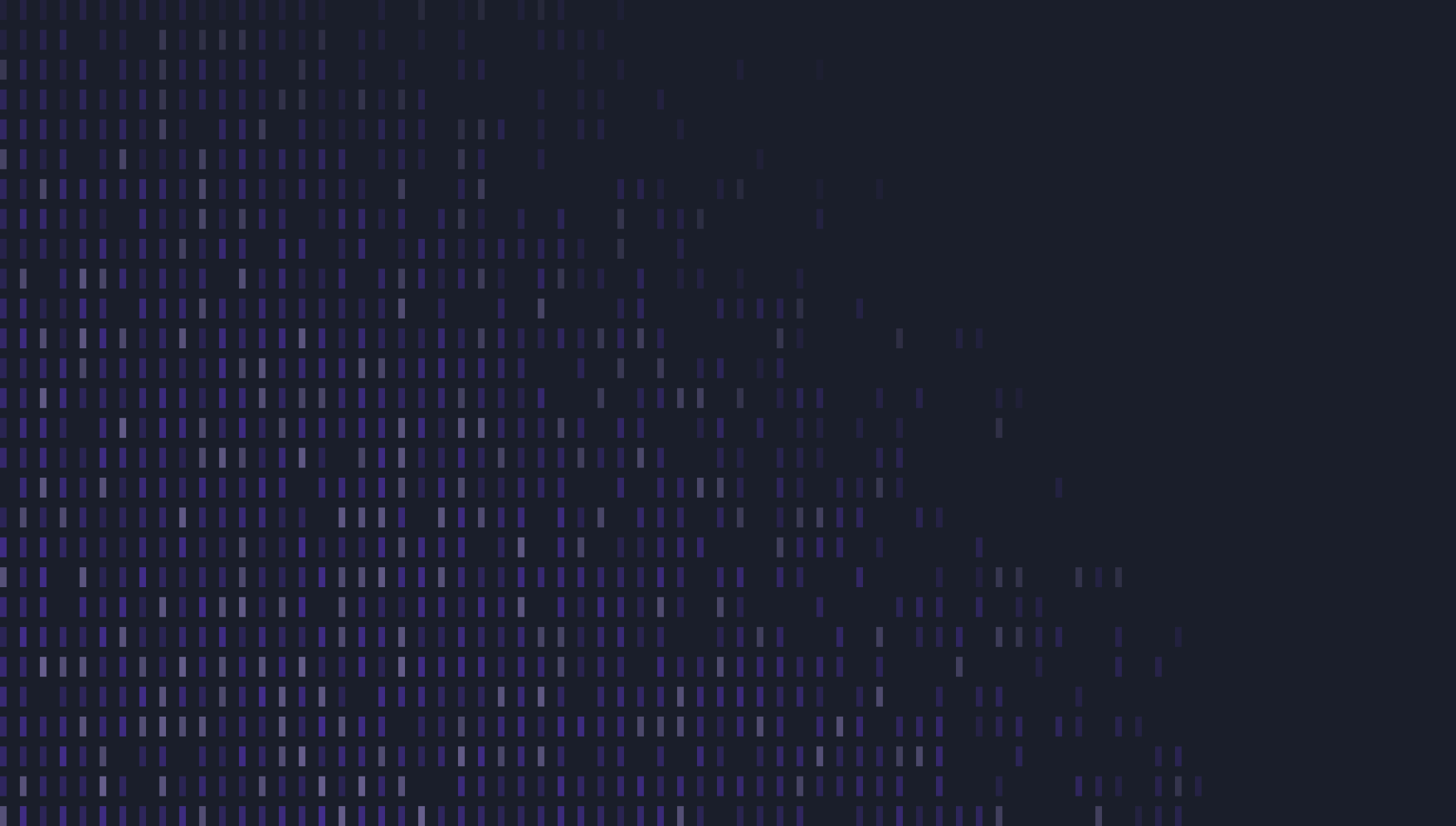 Abstract grid of vertical bars forming a descending wave pattern