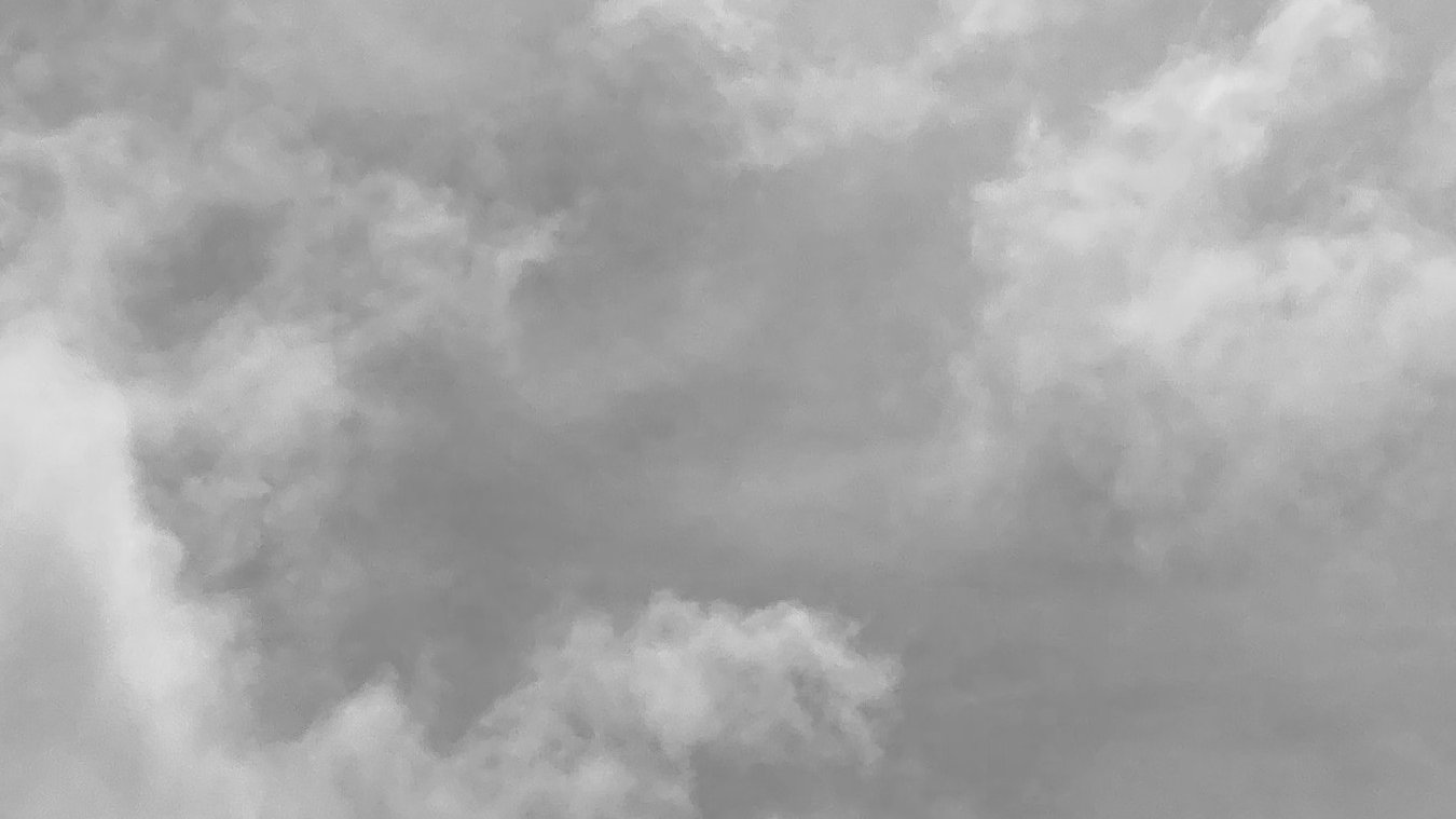 Dense clouds fill the sky