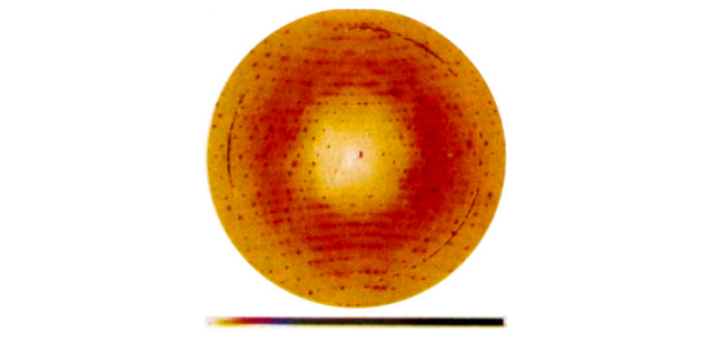 Diffuse insulin distribution shown as a circular heat map
