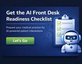 Clinic staff reviewing AI receptionist performance and limitations