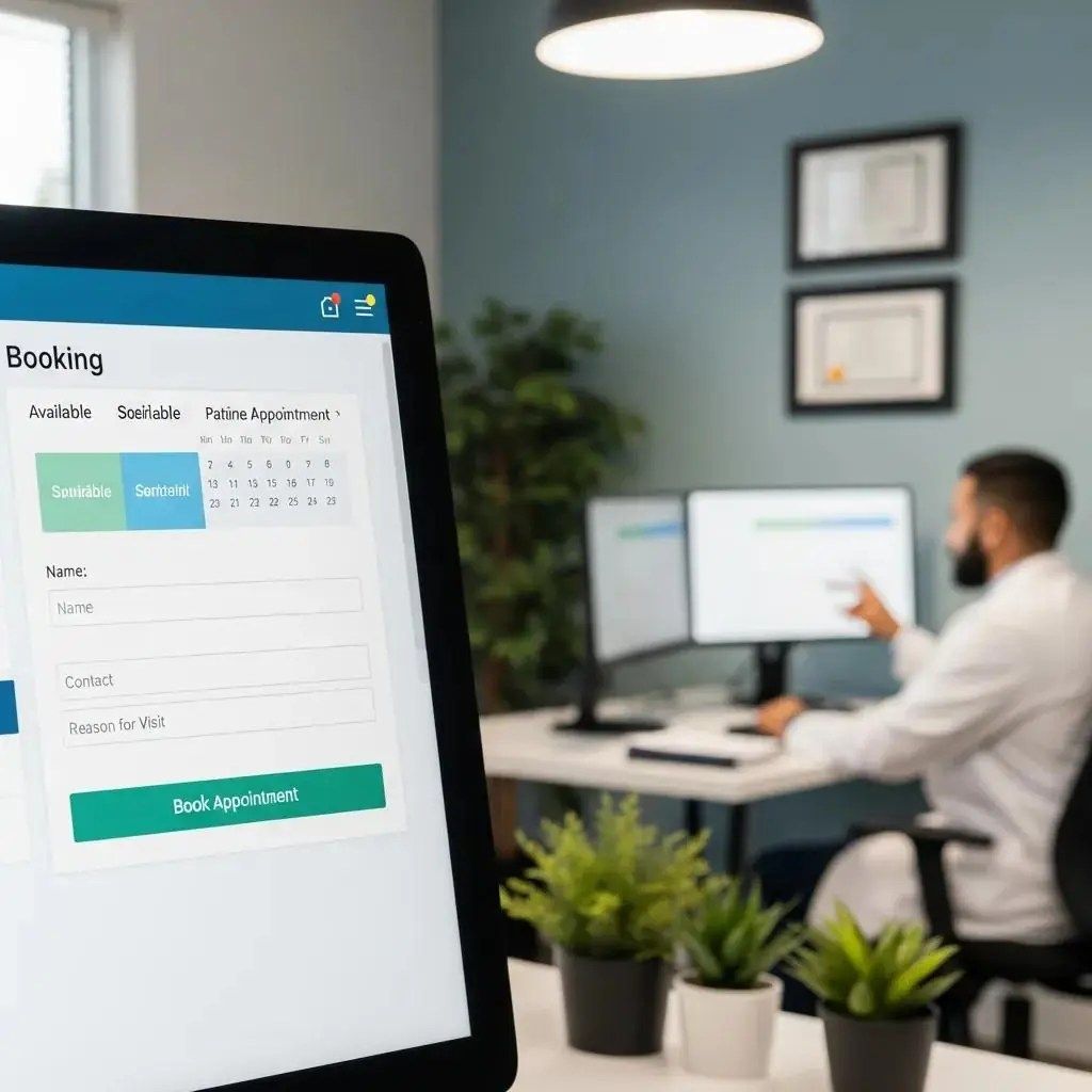 User-friendly online booking interface for chiropractic appointments