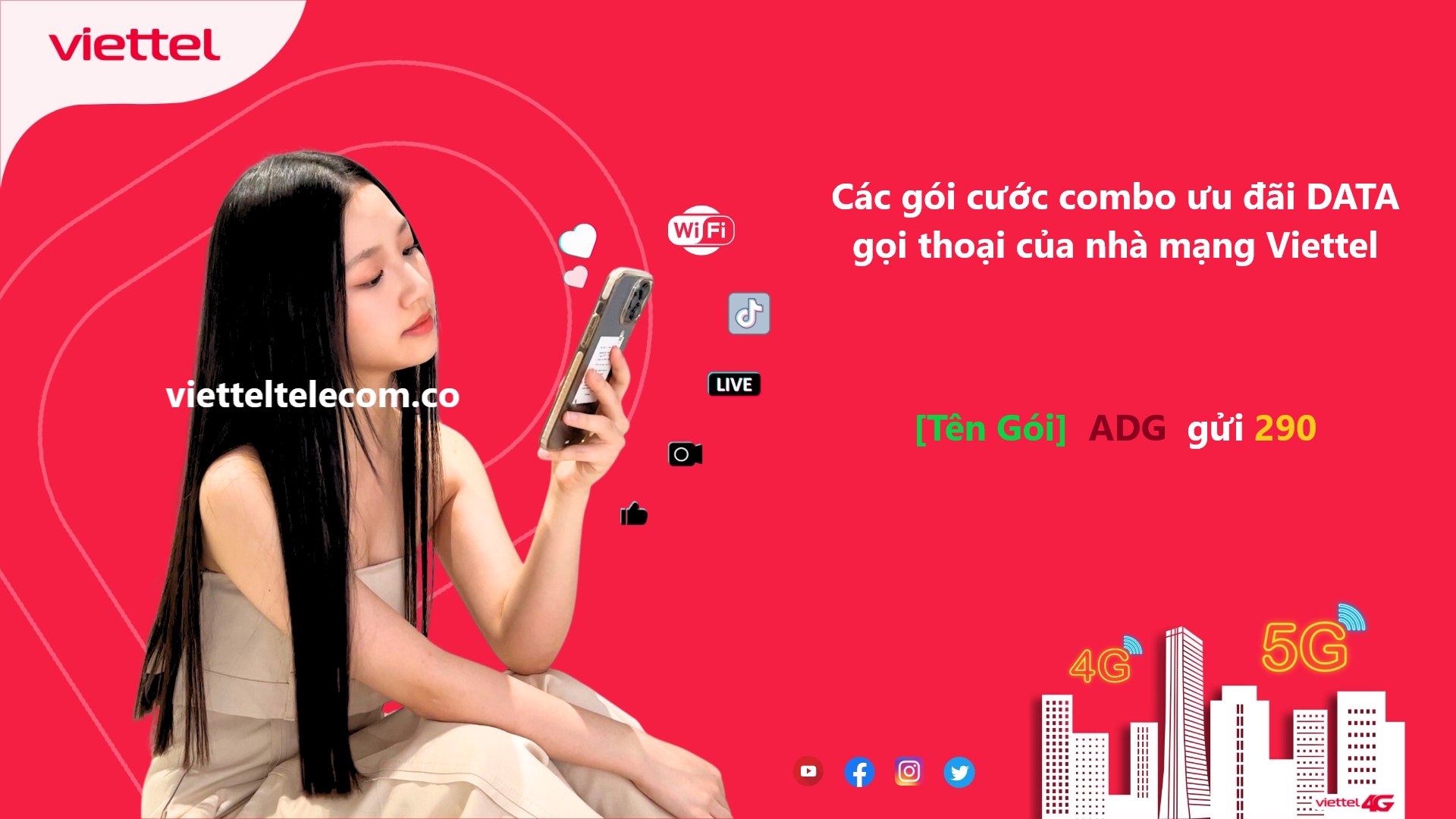 Gói cước combo DATA gọi thoại Viettel