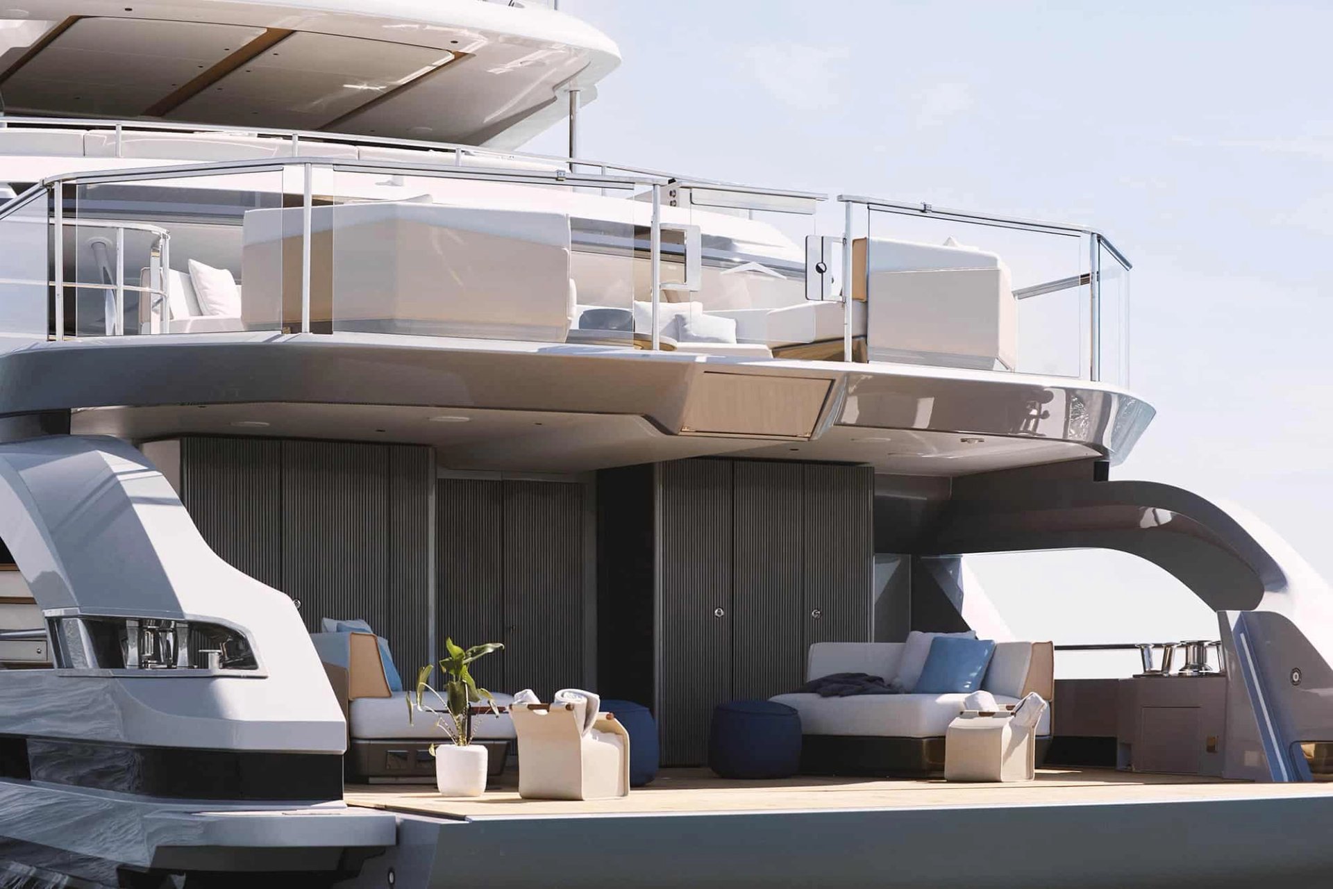 Azimut Grande Trideck - beach club nad lustrem wody z bezpośrednim dostępem do morza