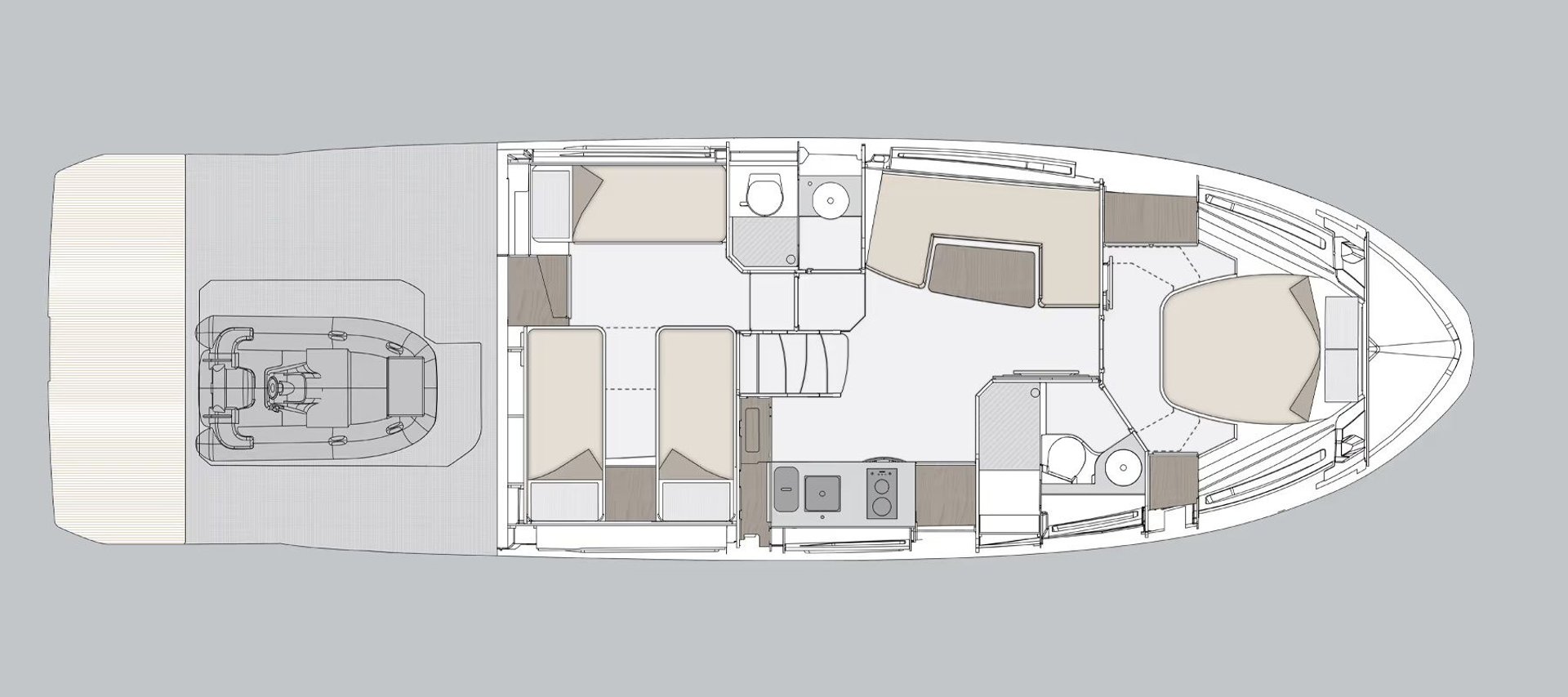 Plan pokładu - analiza rozkładu przestrzeni przed zakupem jachtu