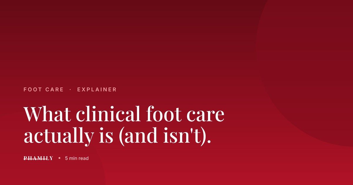 Caring for feet at home between clinical foot care appointments