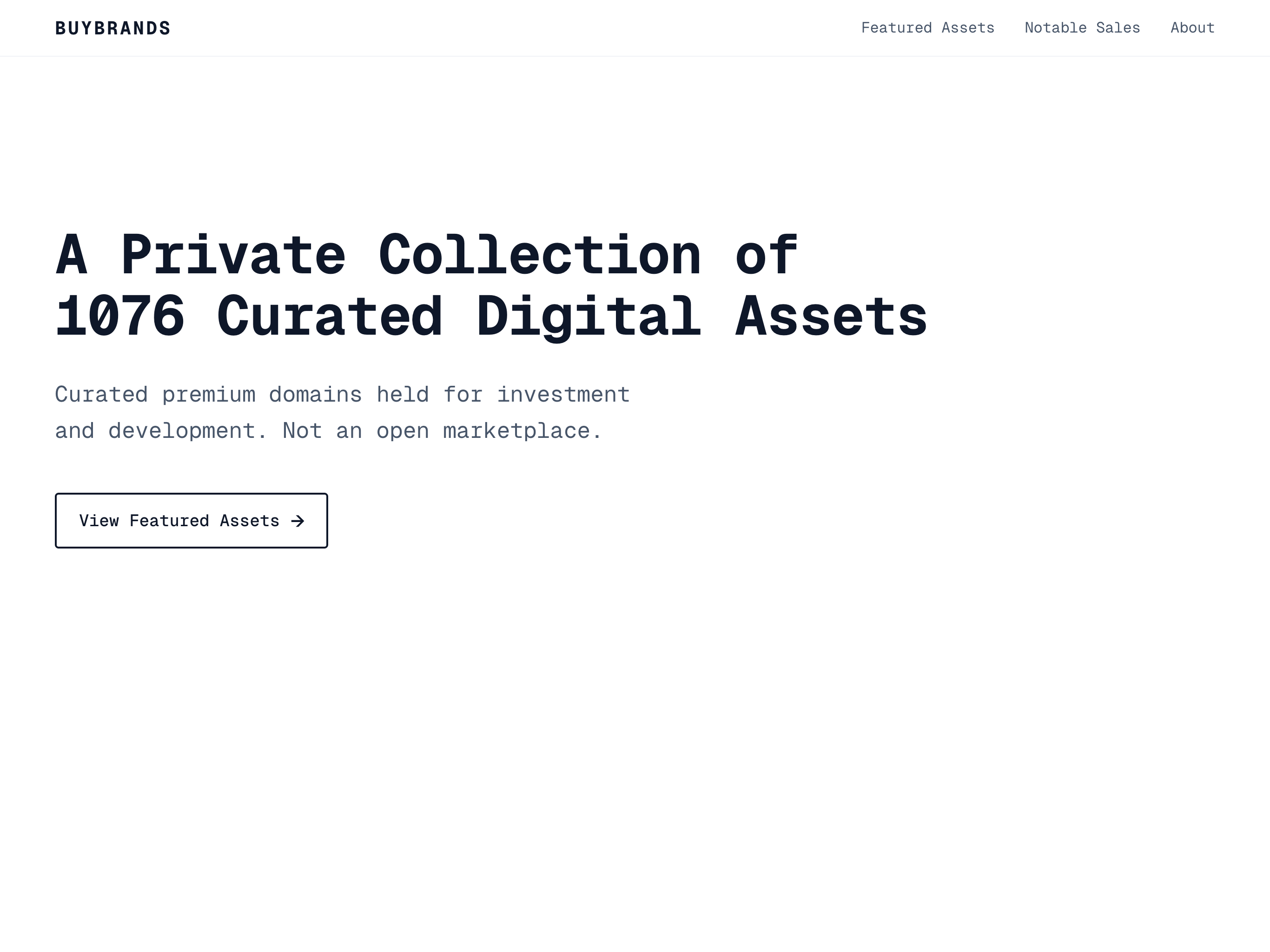 buybrands portfolio homepage