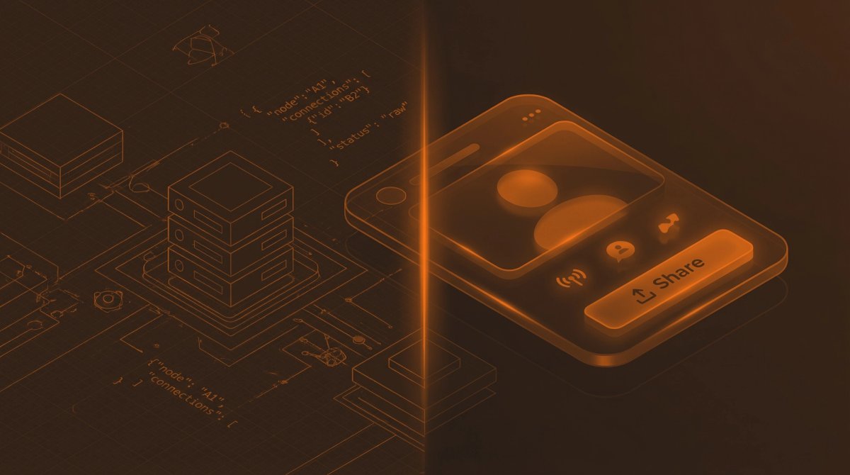 Code transforming into Content