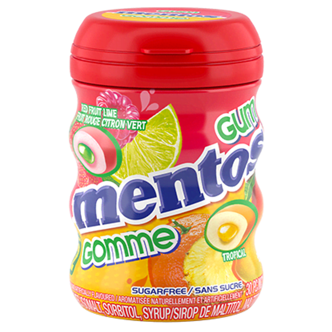 Mentos Red Fruit Lime Tropical gum