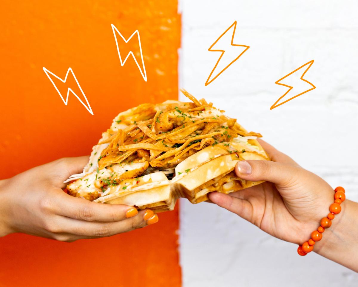 Halal Chicken and Waffles