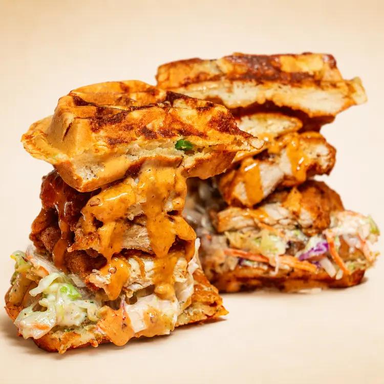 Cluck Yeah fried chicken sandwich