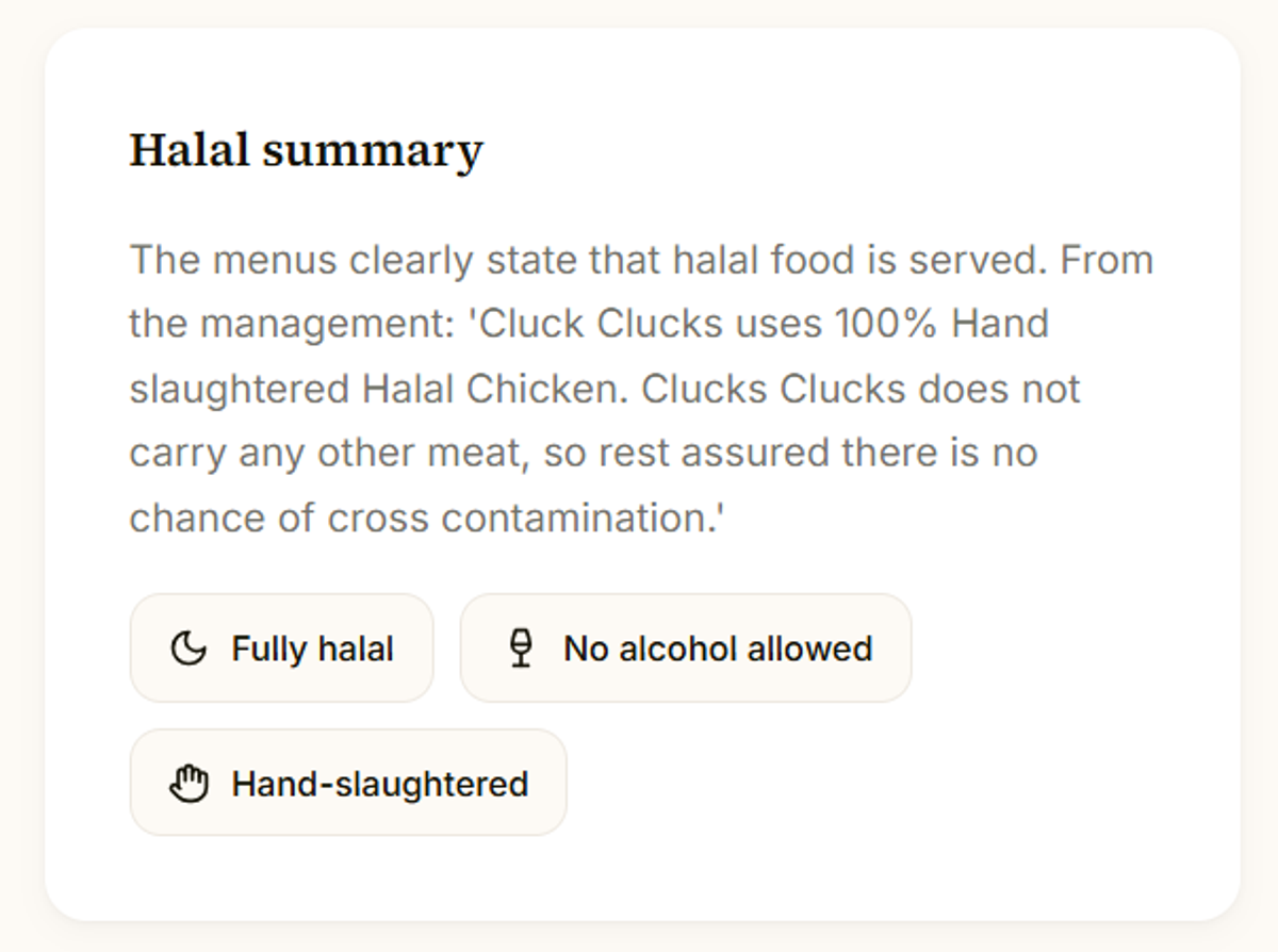 100% Halal Fried Chicken