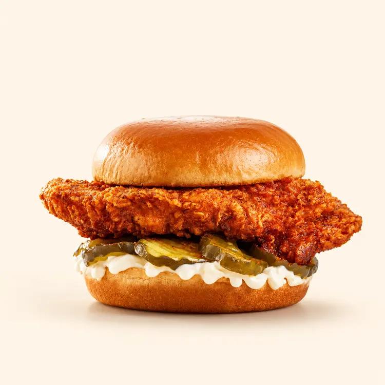 Fried chicken burger