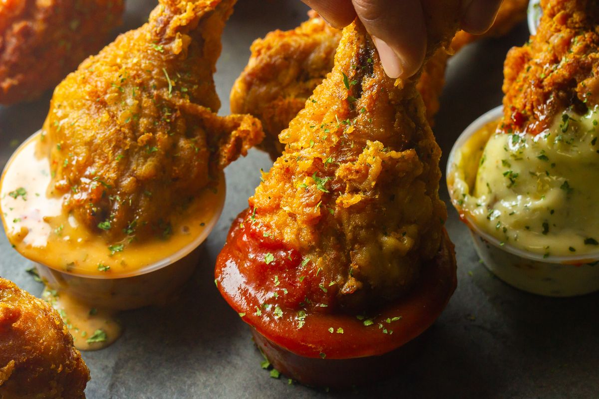 hand breaded fried chicken ready to order
