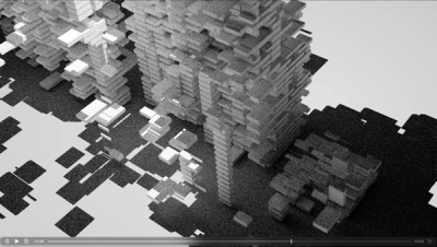 grainy image of a bunch of squares