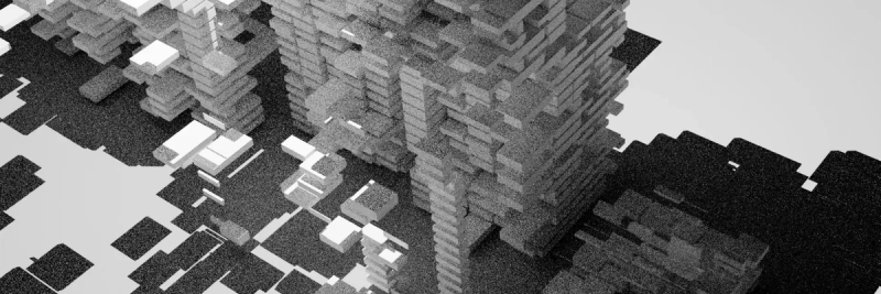 grainy image of a bunch of squares