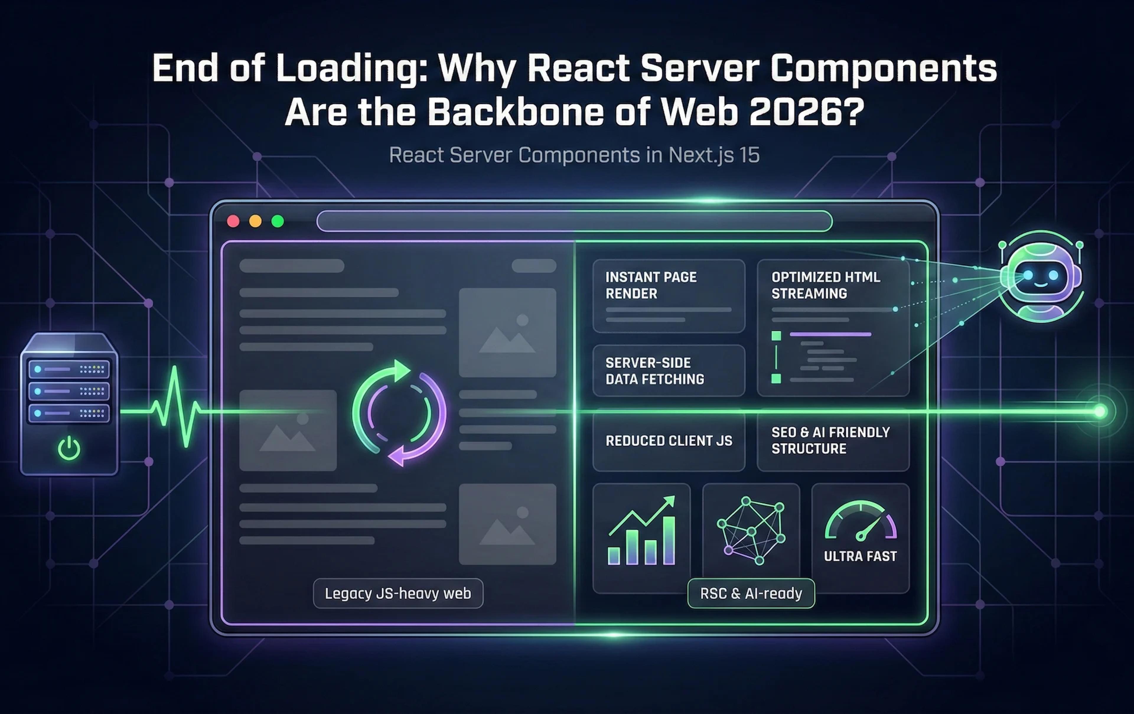 پایانِ بارگذاری: چرا React Server Components به زیرساخت اجتناب‌ناپذیر وب در ۲۰۲۶ تبدیل می‌شود؟