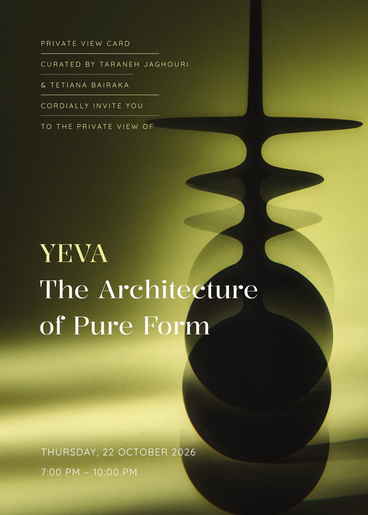 The Architecture of Pure Form