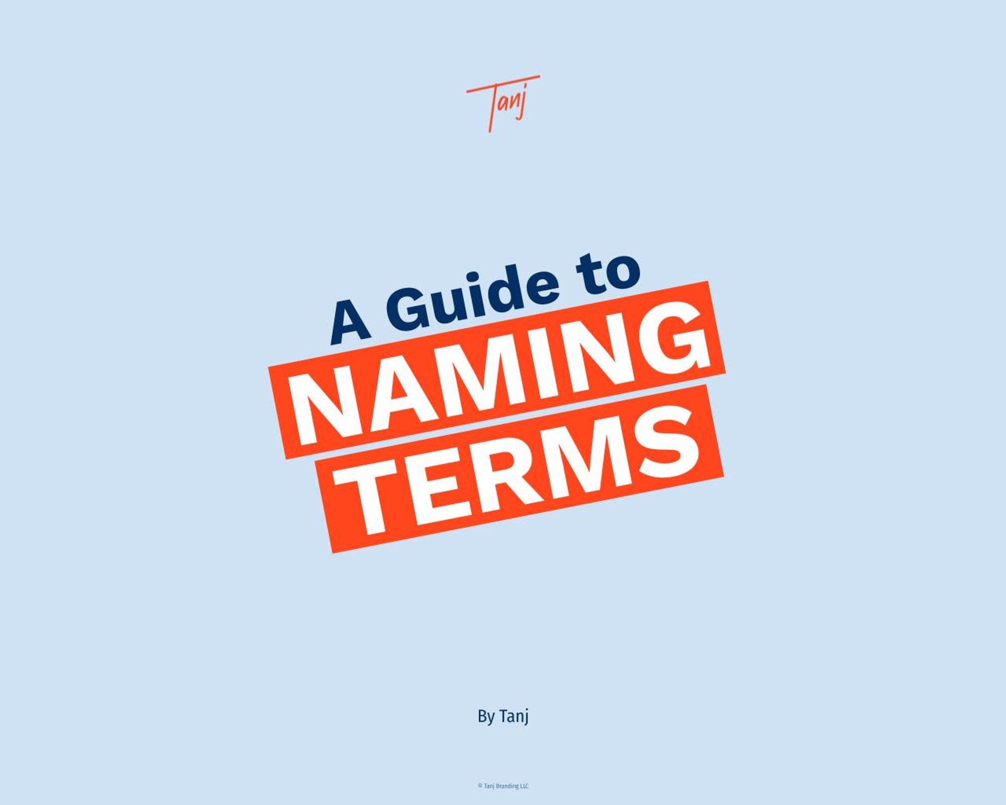 Naming Terms Guide