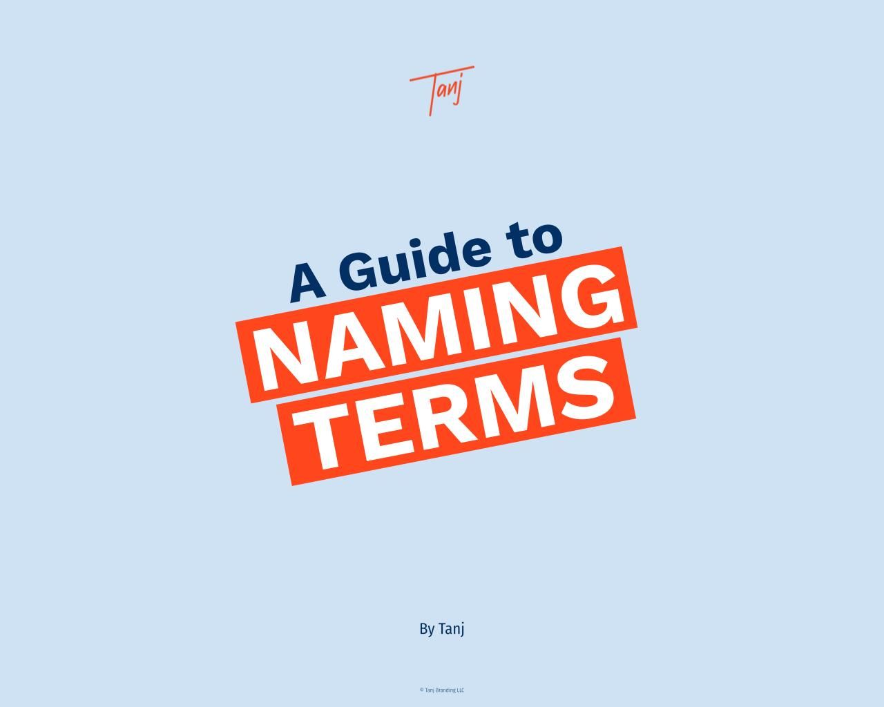 Naming Terms Guide