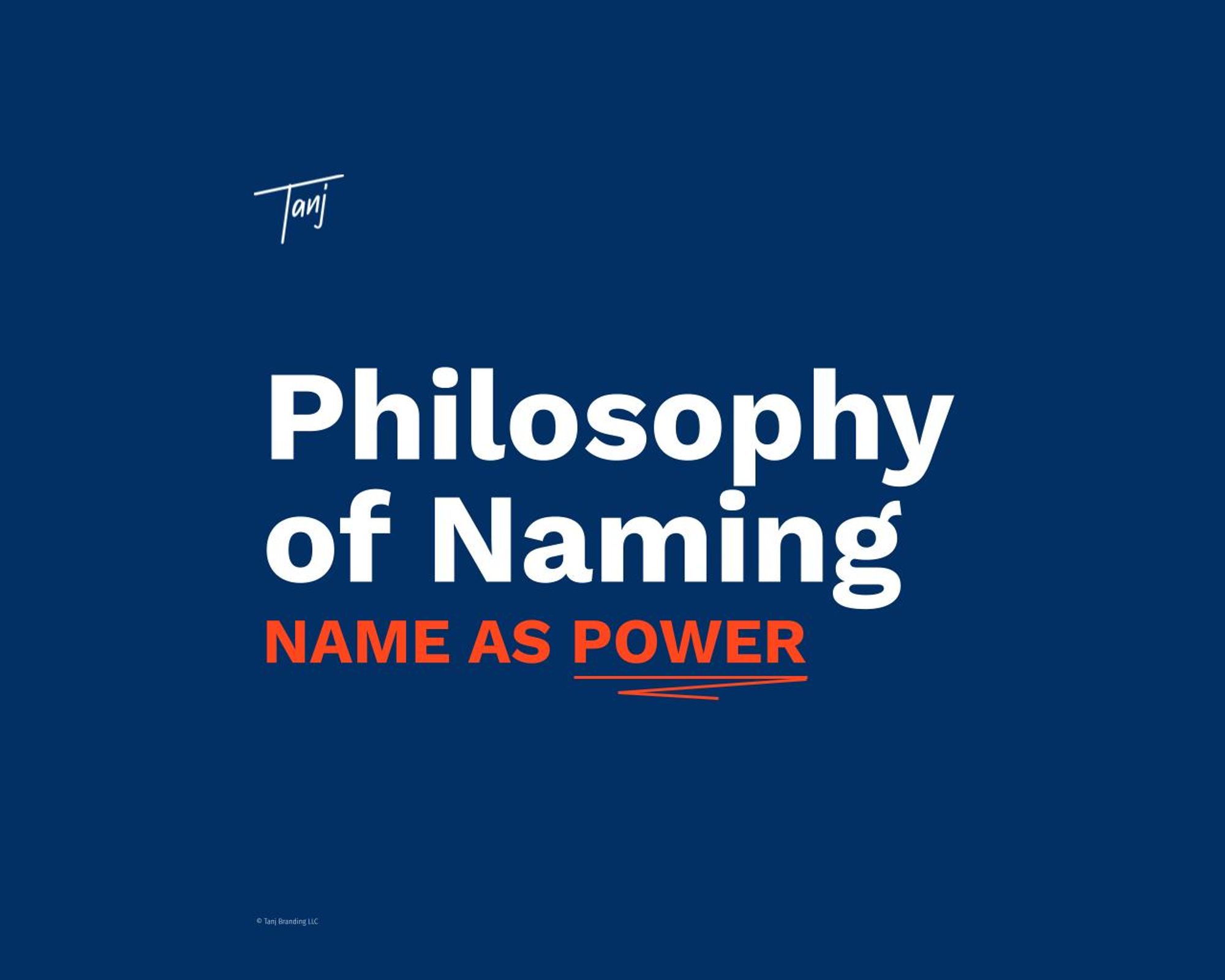 Just Launched: Philosophy of Naming Guides
