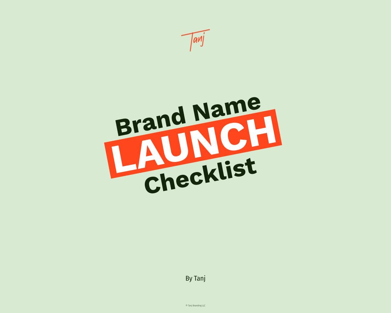 New Guide: Brand Name Launch Checklist