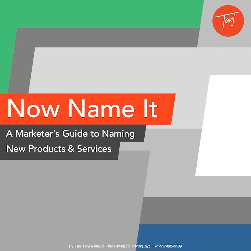 Now Name It: A Marketer's Guide to Naming New Products & Services